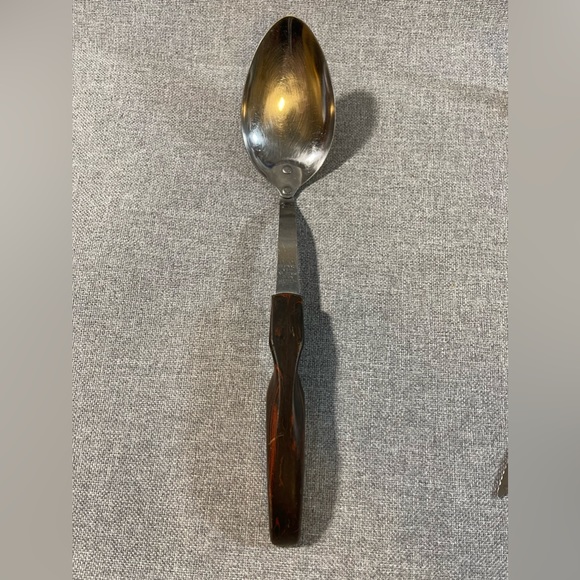 Cutco No.12 Serving/Basting/Mixing Spoon Brown Swirl Handle - Picture 1 of 4